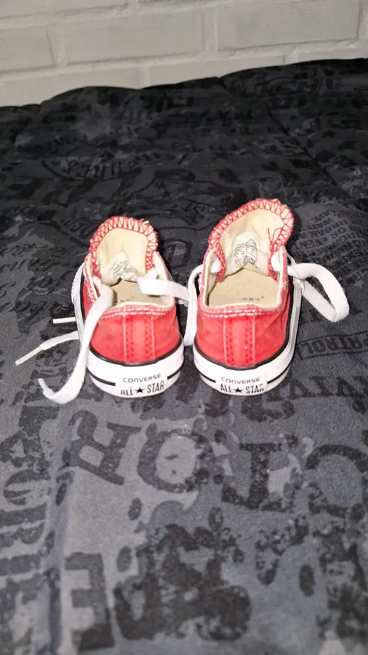 Zapatillas Converse All Star rojas para bebé - 4