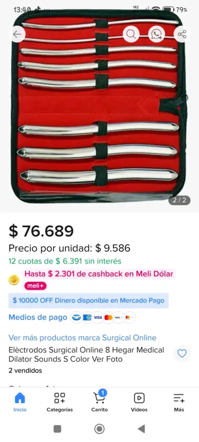 Set de Dilatadores Médicos Hegar Surgical Online - miniatura 1