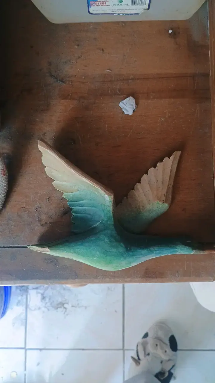 Decoración de pared de aves en madera