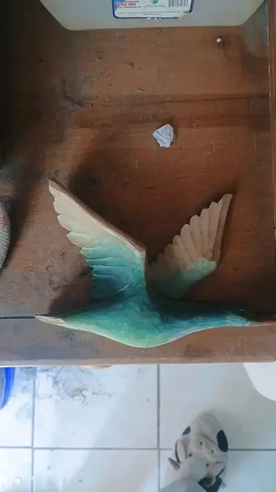 Decoración de pared de aves en madera - miniatura 1