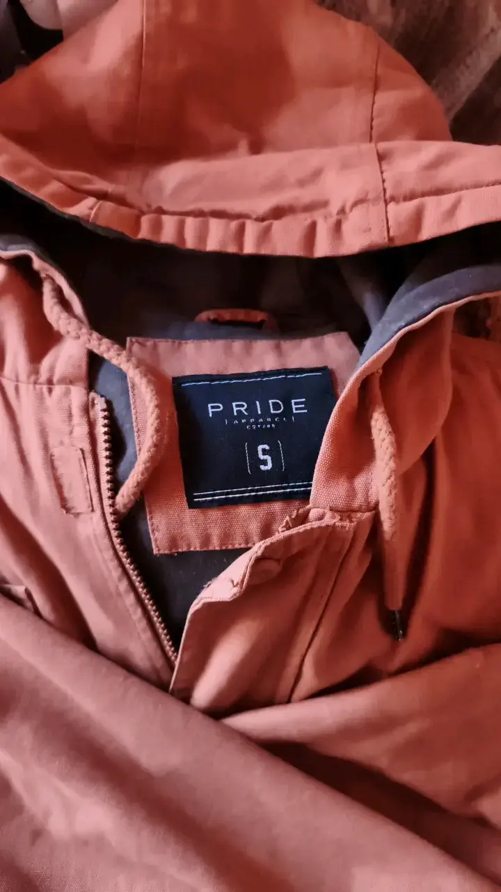 Chaqueta con capucha color marrón Pride Apparel - 1
