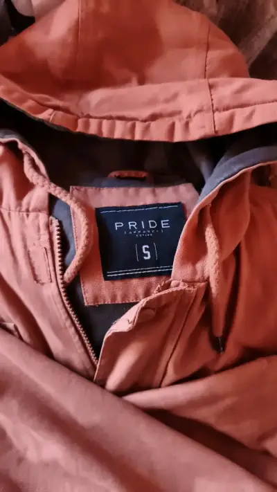Chaqueta con capucha color marrón Pride Apparel - miniatura 1