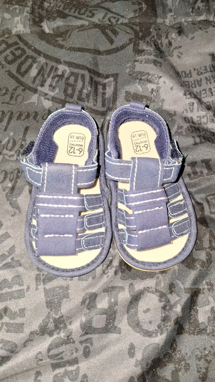 Sandalias para bebé azul talla 19 - 1