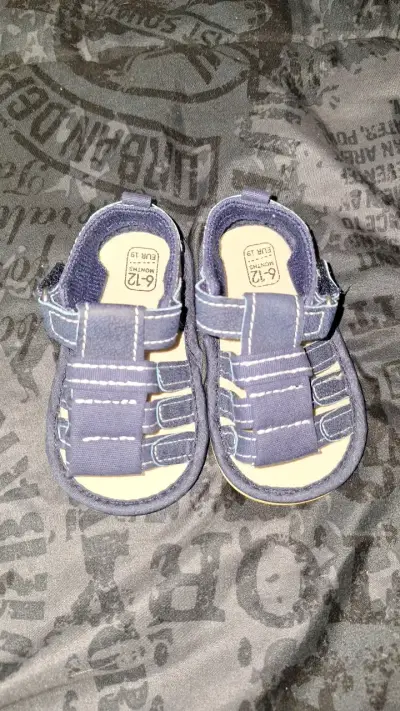 Sandalias para bebé azul talla 19 - miniatura 1