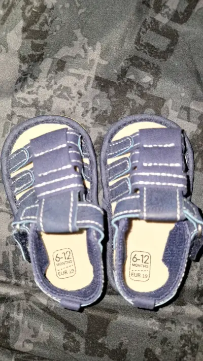 Sandalias para bebé azul talla 19 - miniatura 2