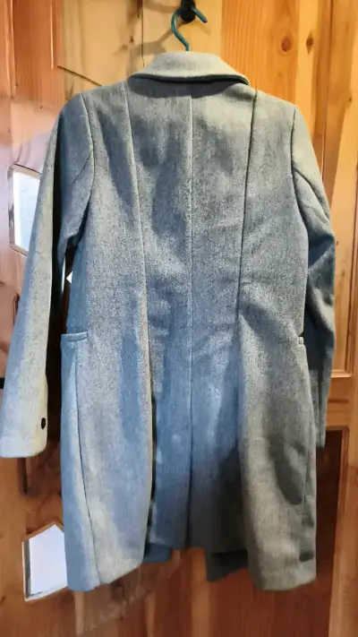 Abrigo gris mujer Mohito talla 40 - miniatura 5