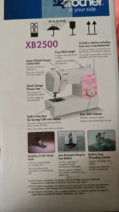 Máquina de Coser Brother XB2500 con 25 Puntadas - miniatura 3