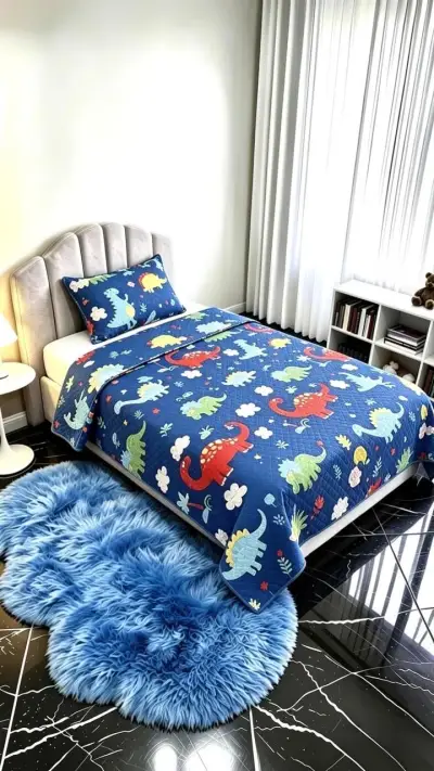 Set de Ropa de Cama Infantil con Diseño de Dinosaurios - miniatura 6