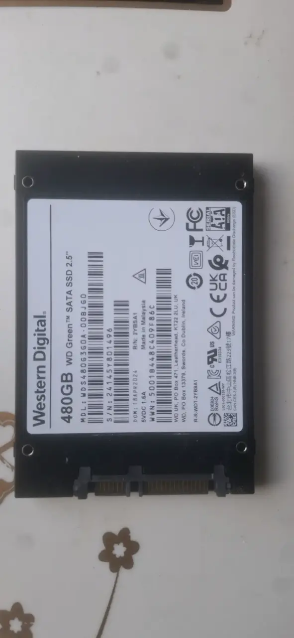 Disco SSD WD Green 480GB SATA 2.5 pulgadas - 2