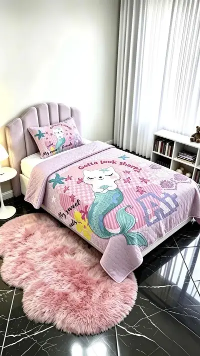 Juego de Cama Infantil Estampado Rosado - miniatura 1