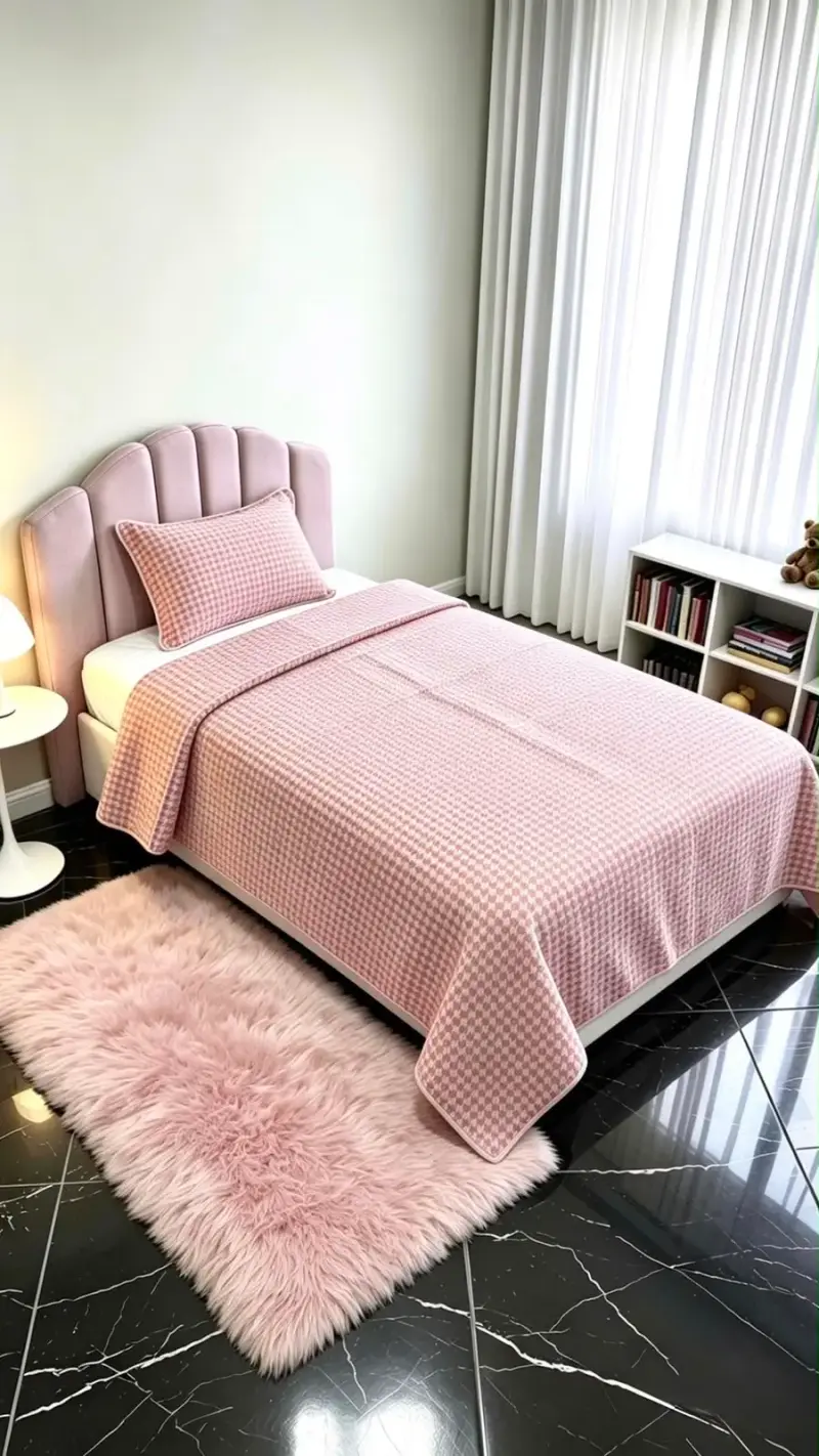Juego de Cama Infantil Estampado Rosado - 3