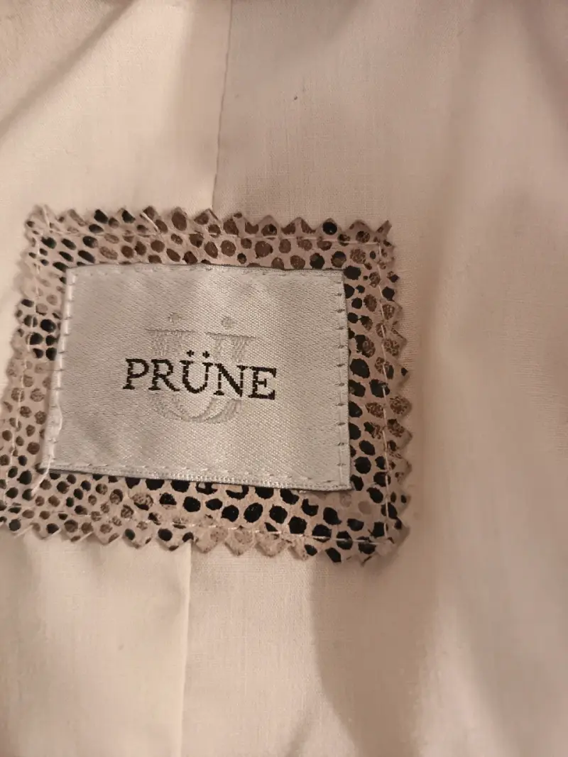 Chaqueta PRUNE 100% cuero larga animal. Print. - 3