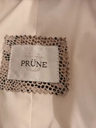 Chaqueta PRUNE 100% cuero larga animal. Print. - miniatura 3