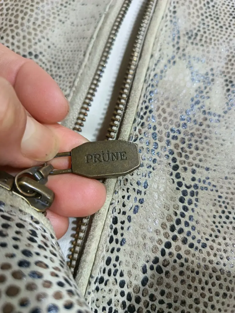 Chaqueta PRUNE 100% cuero larga animal. Print. - 4