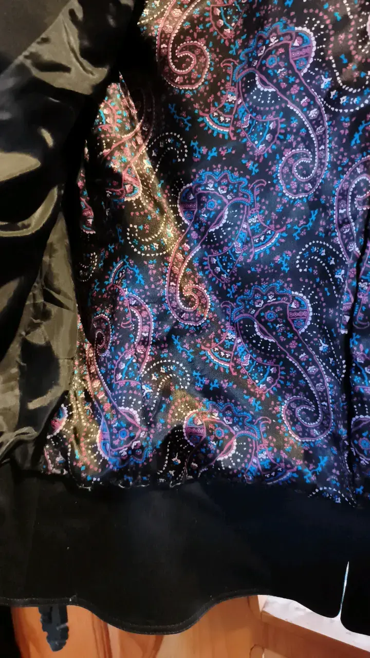 Blazer azúl para mujer Tahari con forro estampado - 5