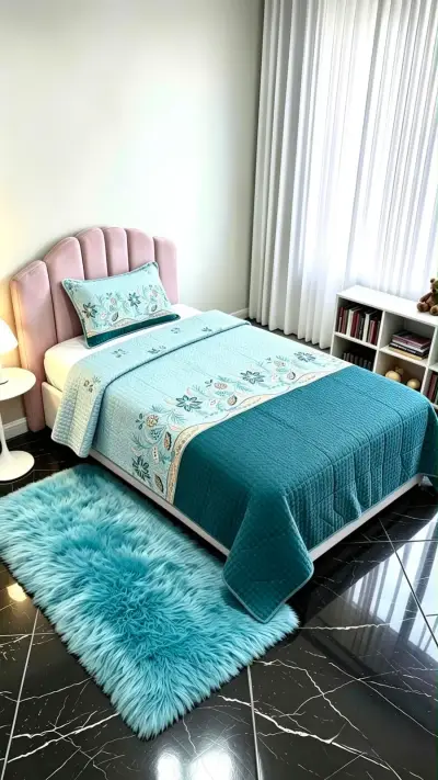 Juego de Cama 1,5 Plaza, con Diseño de Corazones - miniatura 2