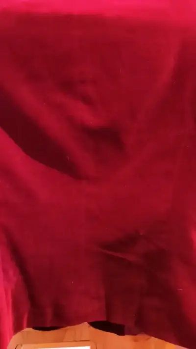 Blazer de terciopelo rojo italiano para mujer - miniatura 4