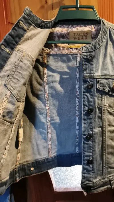 Chaqueta de mezclilla Tacks Wear para mujer - miniatura 4