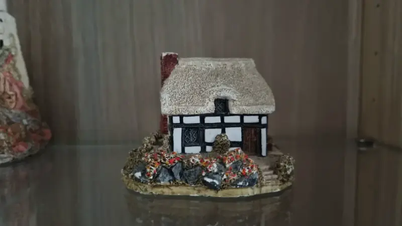Conjunto de casas en miniatura Resina con sello - 4