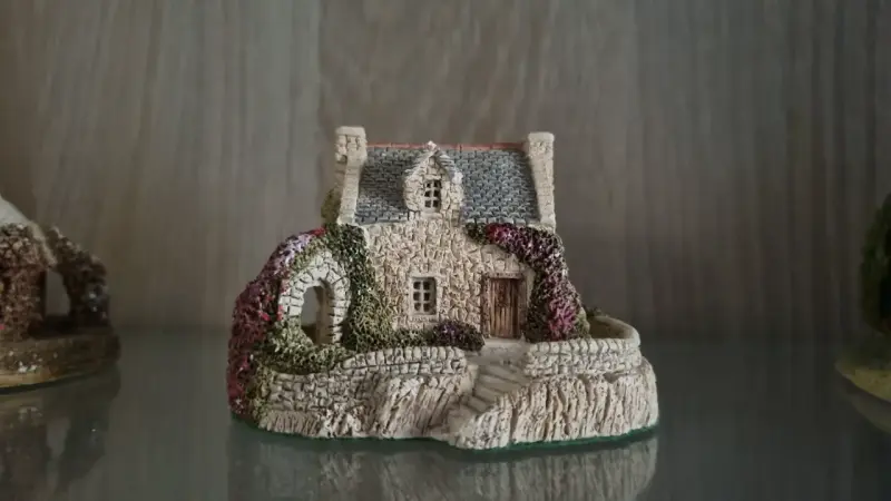 Conjunto de casas en miniatura Resina con sello - 6