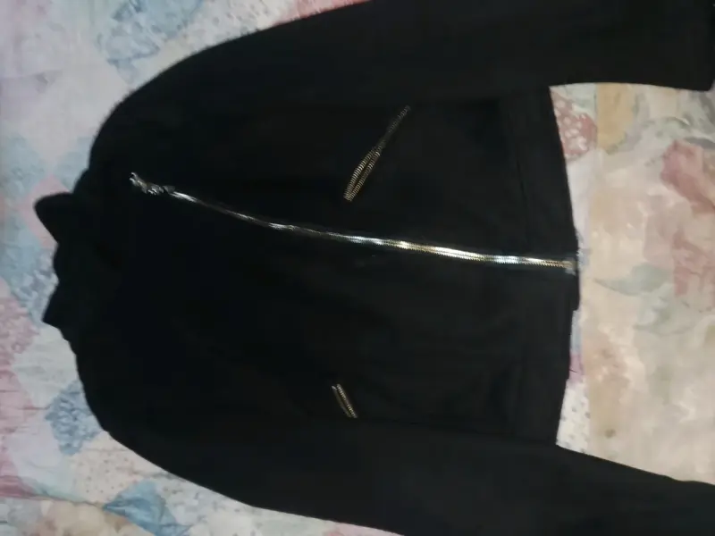 Chaqueta de mujer rosa con cierre asimétrico - 2