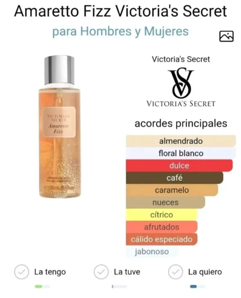 Body mist Amaretto Fizz de Victoria's Secret 250ml - 2