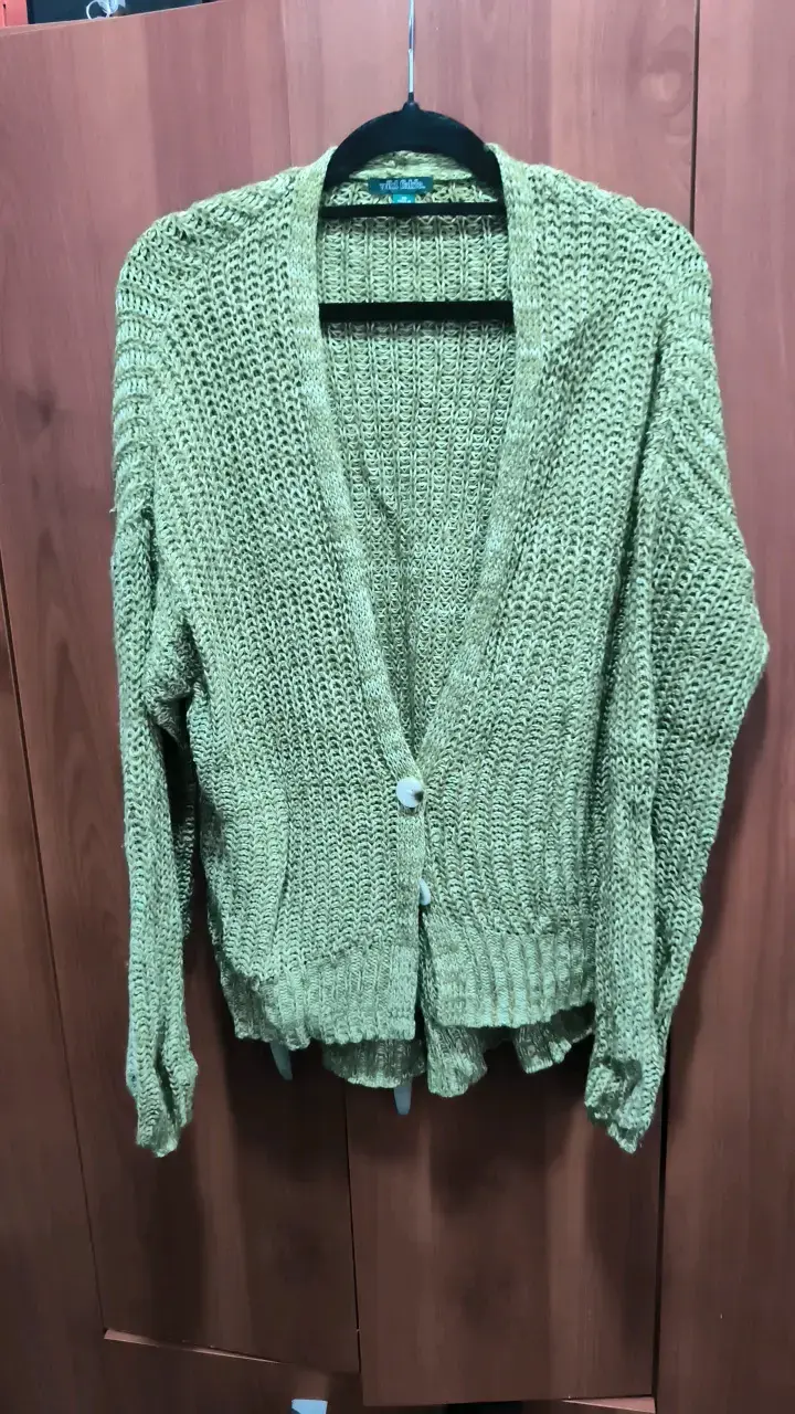 Cardigan de punto verde Wild Fable - 1
