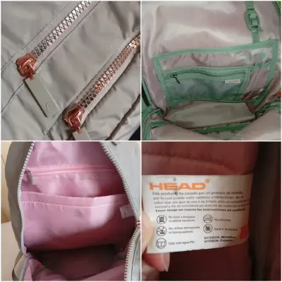 Mochila gris con detalles metálicos - miniatura 2