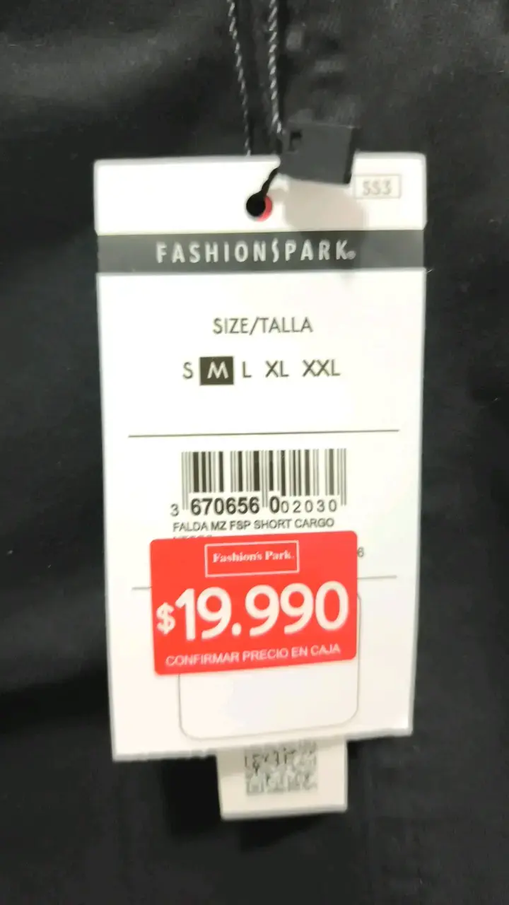 Falda corta negra Fashion's Park - 3