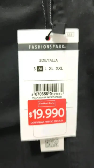 Falda corta negra Fashion's Park - miniatura 3