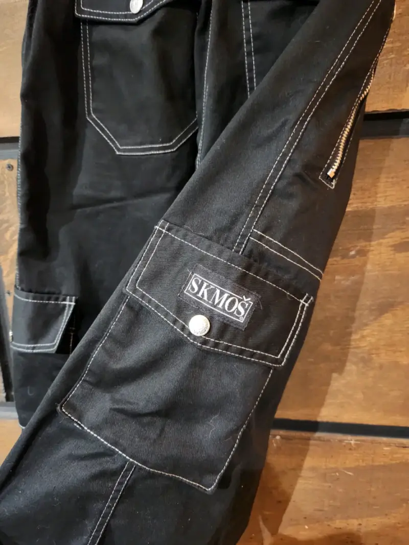 Pantalones Cargo WhiteLine Hombre Negro SKMOS - 3