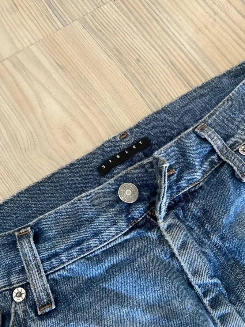 Jeans de mezclilla azul Sisley
