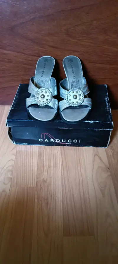 Sandalias de tacón Carducci plateadas talla 35 - miniatura 2