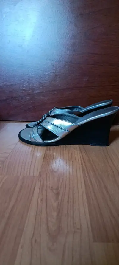 Sandalias de tacón Carducci plateadas talla 35 - miniatura 4