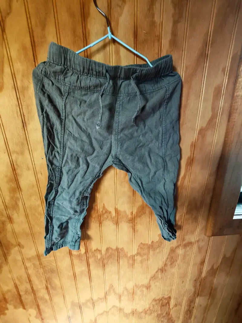 Pantalones de algodón gris para hombre