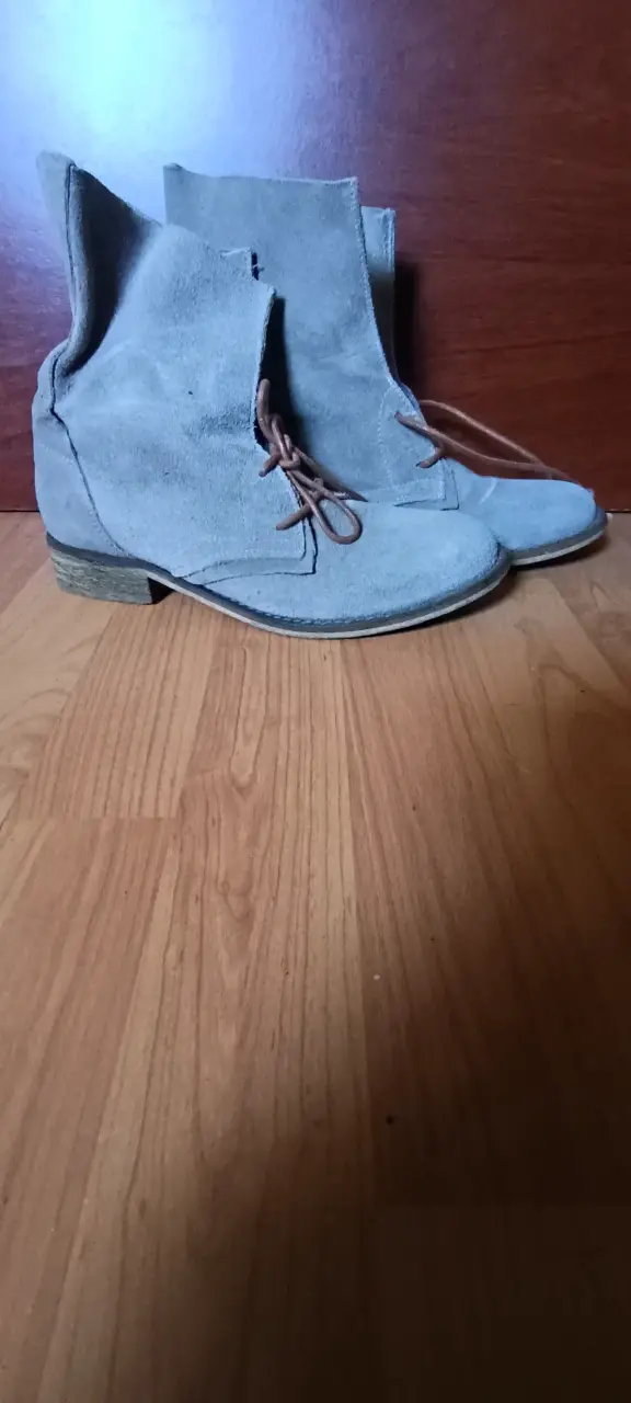 Botas de gamuza gris SPM Shoes talla 40 - 3