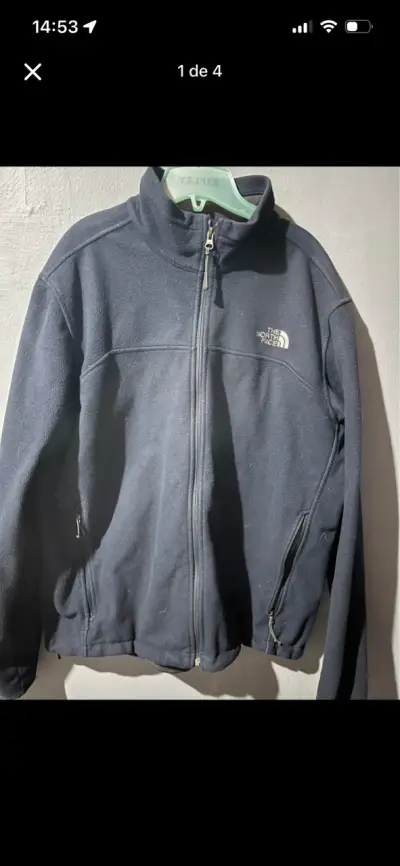 Chaqueta polar The North Face azul marino - miniatura 1