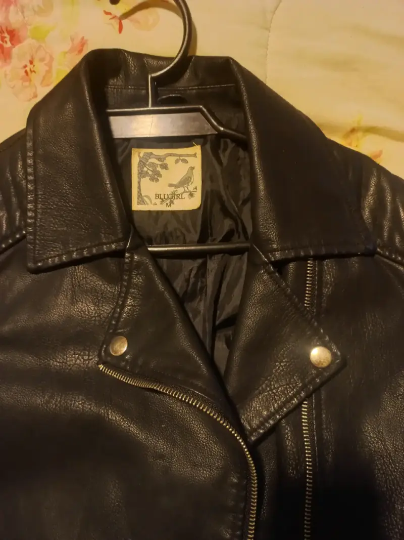 Chaqueta de cuero negra Blugirl para mujer - 2