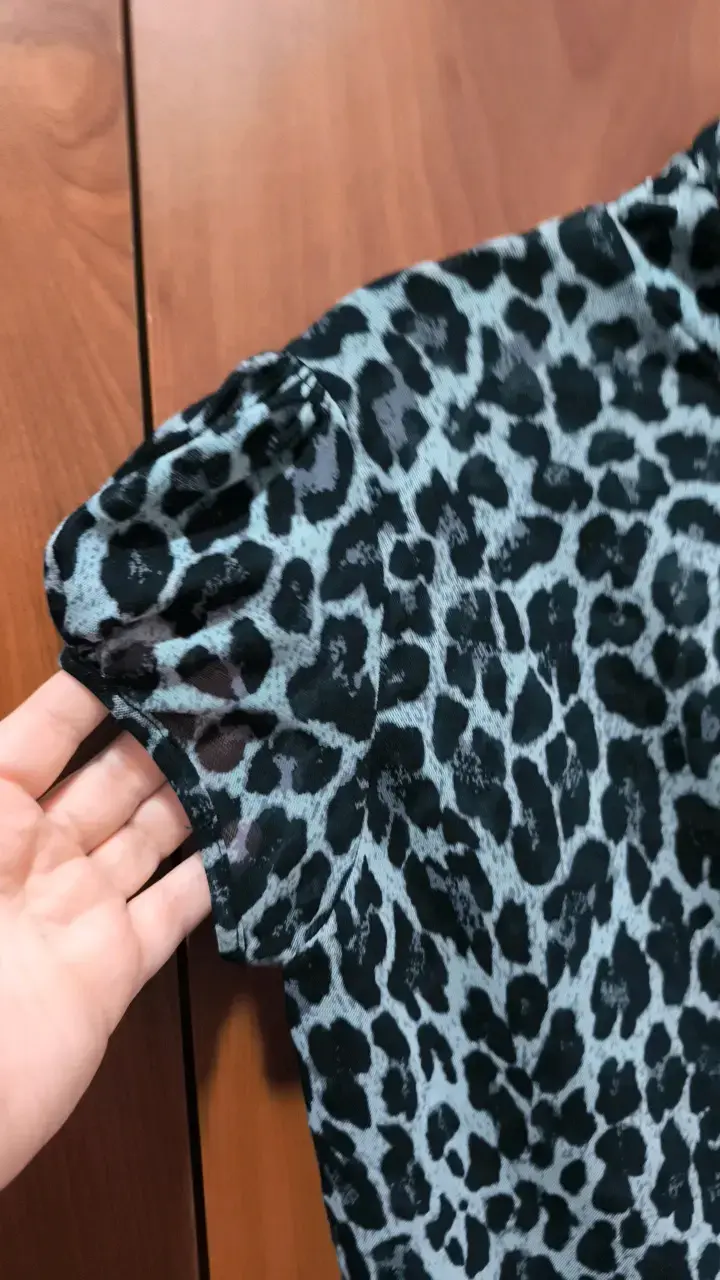 Vestido corto estampado animal print - 2
