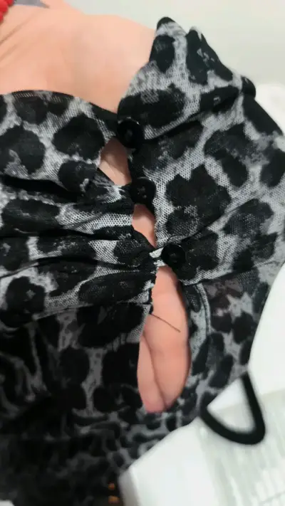 Vestido corto estampado animal print - miniatura 6