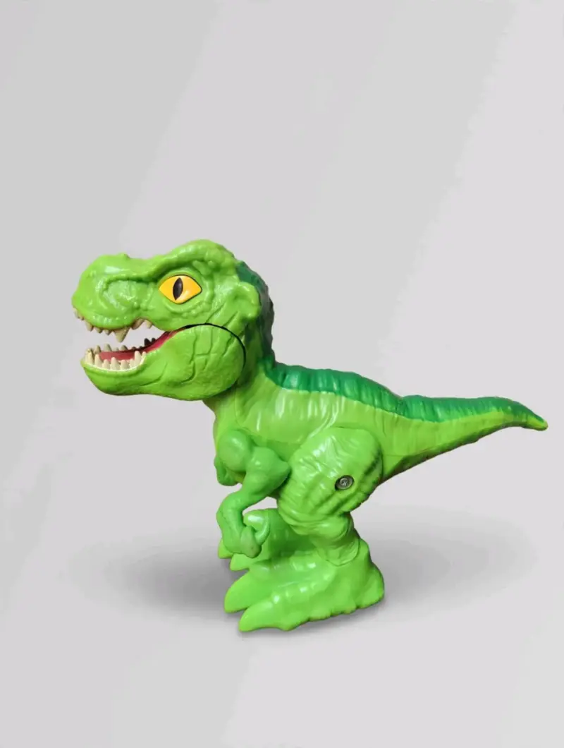Figura de dinosaurio T-Rex verde para niños