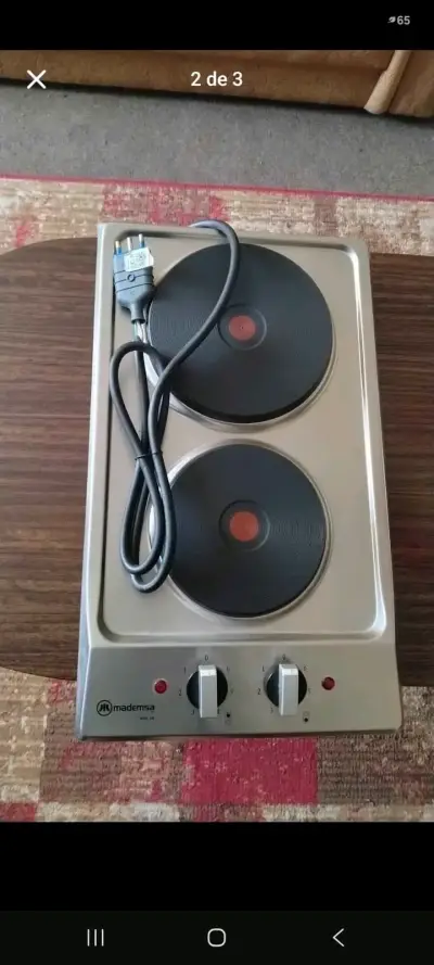 Cocina eléctrica doble Mademsa en buen estado - miniatura 1