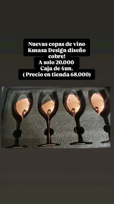 Set de copas de vino cobre Kusasa Design - miniatura 1