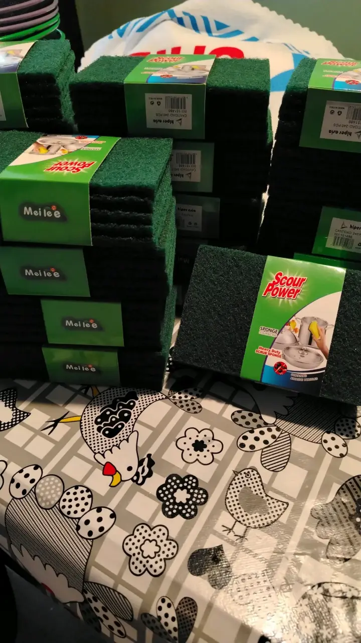 Esponjas abrasivas Meilee para limpieza