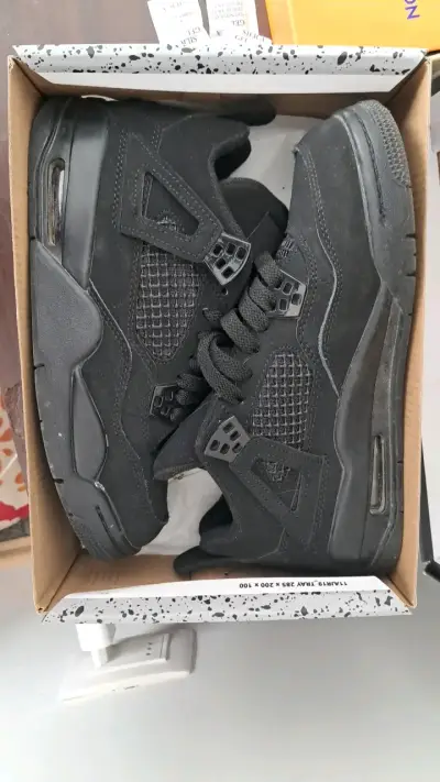 Air Jordan Retro 4 black cat  GS - miniatura 4