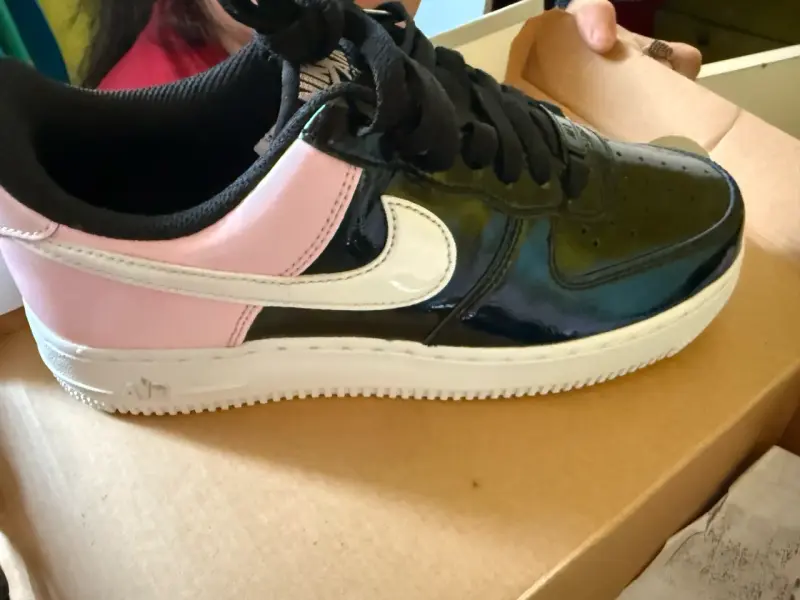 Zapatillas deportivas negras y rosadas Nike Air Force - 2