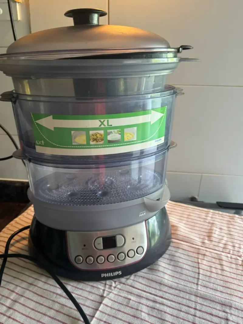 Vaporera eléctrica Philips XL con temporizador