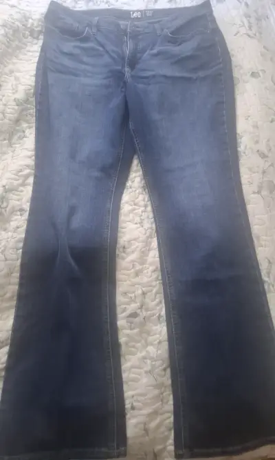 Jeans azul oscuro Lee para mujer - miniatura 1
