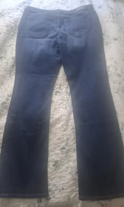 Jeans azul oscuro Lee para mujer - miniatura 2
