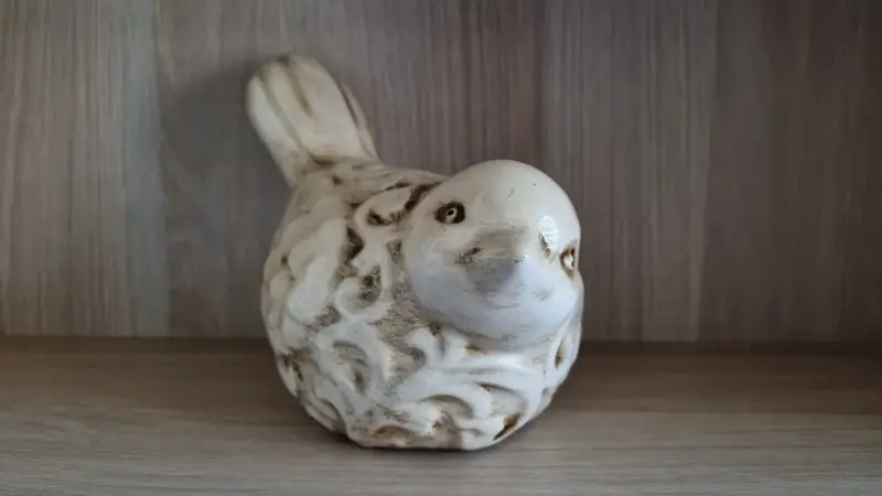 Figura Decorativa de Pájaro en Cerámica - 3